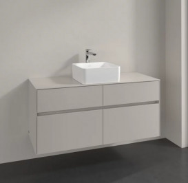 Тумба под раковину Villeroy & Boch Collaro 120х50 см ДСП мягкий серый C04100VK