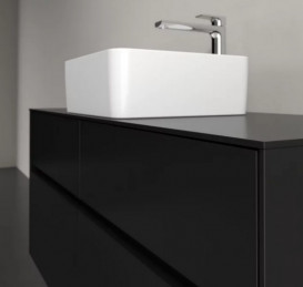 Тумба под раковину Villeroy & Boch Collaro 120х50 см МДФ черный матовый лак C04100PD