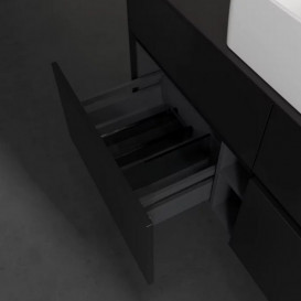 Тумба под раковину Villeroy & Boch Collaro 120х50 см МДФ черный матовый лак C04100PD