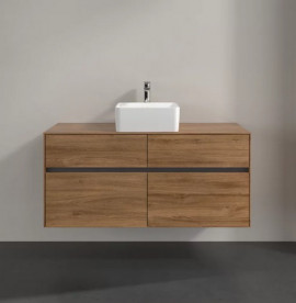 Тумба под раковину Villeroy & Boch Collaro 120х50 см ДСП дуб канзас C04100RH