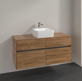 Тумба под раковину Villeroy & Boch Collaro 120х50 см ДСП дуб канзас C04100RH