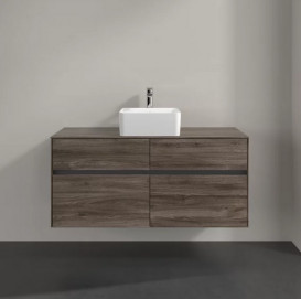 Тумба під раковину Villeroy & Boch Collaro 120х50 см ДСП кам'яний дуб C04100RK