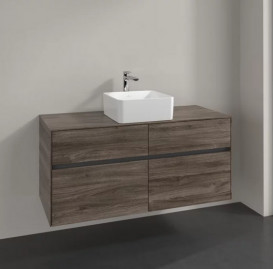 Тумба під раковину Villeroy & Boch Collaro 120х50 см ДСП кам'яний дуб C04100RK