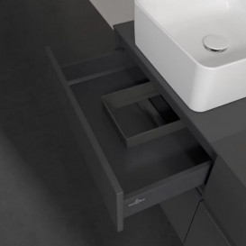 Тумба под раковину Villeroy & Boch Collaro 120х50 см МДФ глянцевый серый C04200FP