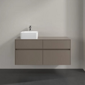 Тумба під раковину Villeroy & Boch Collaro 120х50 см ДСП сірий трюфель C04200VG
