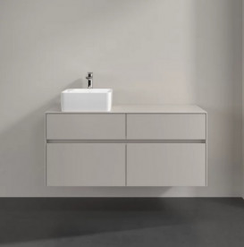 Тумба под раковину Villeroy & Boch Collaro 120х50 см ДСП мягкий серый C04200VK