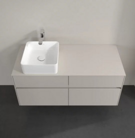 Тумба под раковину Villeroy & Boch Collaro 120х50 см ДСП мягкий серый C04200VK