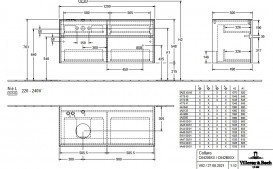 Тумба под раковину Villeroy & Boch Collaro 120х50 см ДСП мягкий серый C04200VK