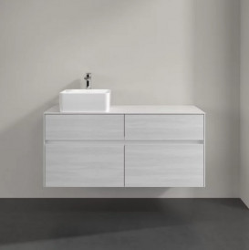 Тумба под раковину Villeroy & Boch Collaro 120х50 см ДСП белое дерево C04200E8