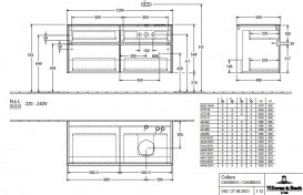 Тумба під раковину Villeroy&Boch Collaro 120х50 см МДФ глянсовий білий C04300DH