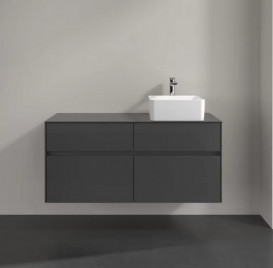 Тумба під раковину Villeroy&Boch Collaro 120х50 см МДФ глянсовий сірий C04300FP