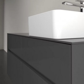Тумба під раковину Villeroy&Boch Collaro 120х50 см МДФ глянсовий сірий C04300FP