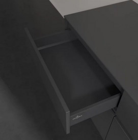 Тумба під раковину Villeroy&Boch Collaro 120х50 см МДФ глянсовий сірий C04300FP