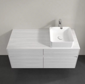 Тумба под раковину Villeroy & Boch Collaro 120х50 см ДСП белое дерево C04300E8