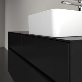 Тумба под раковину Villeroy & Boch Collaro 120х50 см МДФ черный матовый лак C04300PD
