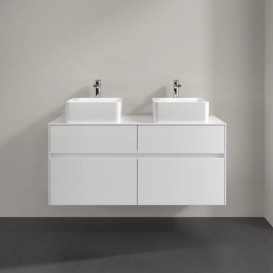 Тумба під раковину Villeroy&Boch Collaro 120х50 см МДФ глянсовий білий C04400DH