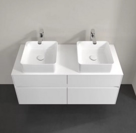 Тумба під раковину Villeroy&Boch Collaro 120х50 см МДФ глянсовий білий C04400DH