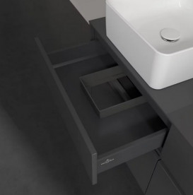 Тумба під раковину Villeroy&Boch Collaro 120х50 см МДФ глянсовий сірий C04400FP