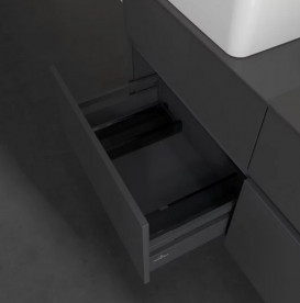 Тумба під раковину Villeroy&Boch Collaro 120х50 см МДФ глянсовий сірий C04400FP