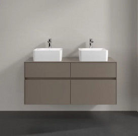 Тумба під раковину Villeroy&Boch Collaro 120х50 см ДСП трюфель сірий C04400VG