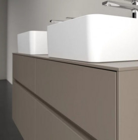 Тумба під раковину Villeroy&Boch Collaro 120х50 см ДСП трюфель сірий C04400VG