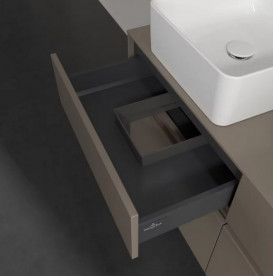 Тумба під раковину Villeroy&Boch Collaro 120х50 см ДСП трюфель сірий C04400VG