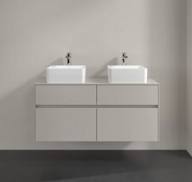 Тумба під раковину Villeroy&Boch Collaro 120х50 см ДСП м'який сірий C04400VK