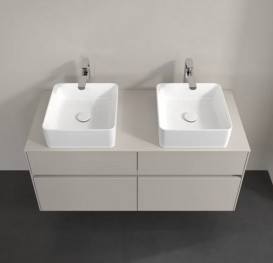 Тумба під раковину Villeroy&Boch Collaro 120х50 см ДСП м'який сірий C04400VK