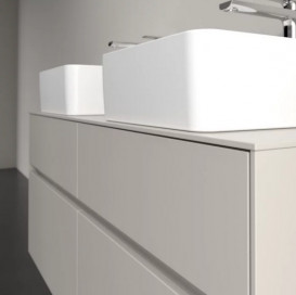 Тумба під раковину Villeroy&Boch Collaro 120х50 см ДСП м'який сірий C04400VK