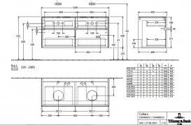 Тумба під раковину Villeroy&Boch Collaro 120х50 см ДСП м'який сірий C04400VK