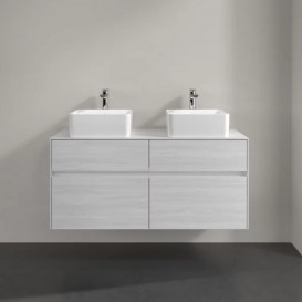 Тумба под раковину Villeroy & Boch Collaro 120х50 см ДСП белое дерево C04400E8