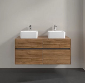 Тумба під раковину Villeroy & Boch Collaro 120х50 см МДФ дуб канзас C04400RH