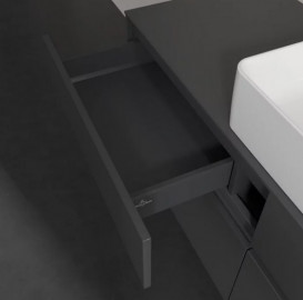 Тумба под раковину Villeroy & Boch Collaro 140х50 см МДФ глянцевый серый C04500FP