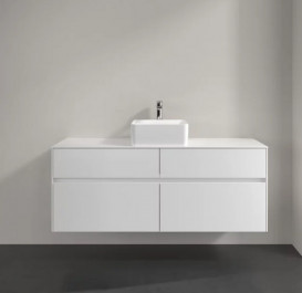 Тумба под раковину Villeroy & Boch Collaro 140х50 см ДСП матовый белый C04500MS