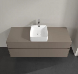 Тумба под раковину Villeroy & Boch Collaro 140х50 см ДСП трюфель серый C04500VG