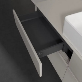 Тумба под раковину Villeroy & Boch Collaro 140х50 см ДСП мягкий серый C04500VK