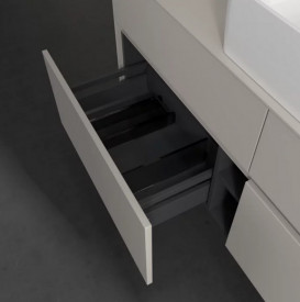 Тумба под раковину Villeroy & Boch Collaro 140х50 см ДСП мягкий серый C04500VK