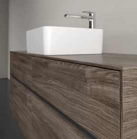 Тумба под раковину Villeroy & Boch Collaro 140х50 см ДСП каменный дуб  C04500RK