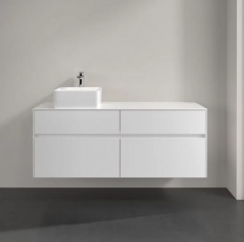 Тумба под раковину Villeroy & Boch Collaro 140х50 см МДФ глянцевый белый C04600DH