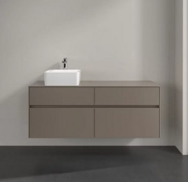 Тумба под раковину Villeroy & Boch Collaro 140х50 см ДСП трюфель серый C04600VG