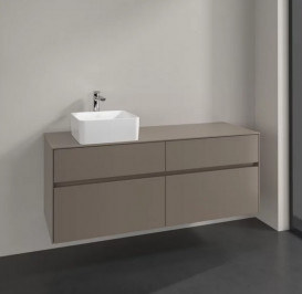Тумба под раковину Villeroy & Boch Collaro 140х50 см ДСП трюфель серый C04600VG