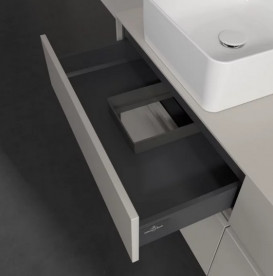 Тумба под раковину Villeroy & Boch Collaro 140х50 см ДСП мягкий серый C04600VK