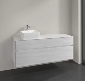 Тумба под раковину Villeroy & Boch Collaro 140х50 см ДСП белое дерево C04600E8