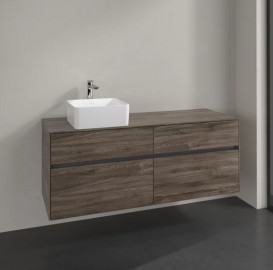 Тумба под раковину Villeroy & Boch Collaro 140х50 см ДСП каменный дуб C04600RK