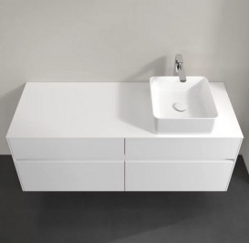 Тумба под раковину Villeroy & Boch Collaro 140х50 см МДФ глянцевый белый C04700DH