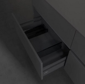 Тумба под раковину Villeroy & Boch Collaro 140х50 см МДФ глянцевый серый C04700FP