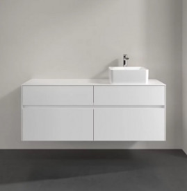 Тумба под раковину Villeroy & Boch Collaro 140х50 см ДСП матовый белый C04700MS