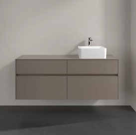 Тумба під раковину Villeroy & Boch Collaro 140х50 см ДСП сірий трюфель C04700VG