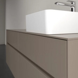 Тумба під раковину Villeroy & Boch Collaro 140х50 см ДСП сірий трюфель C04700VG