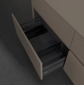 Тумба під раковину Villeroy & Boch Collaro 140х50 см ДСП сірий трюфель C04700VG